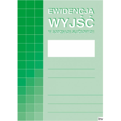Ewidencja wyjść A4 32...