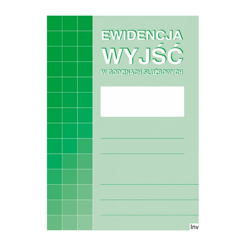 Ewidencja wyjść A4 32 strony offset DOTTS