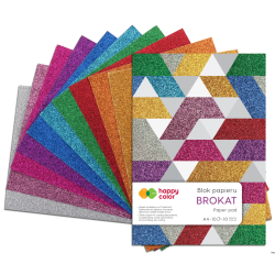 Blok brokatowy A4 150g, 10...
