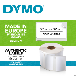 Etykiety Dymo LabelWriter 57 x 32 mm, biały, rolka do druku termicznego