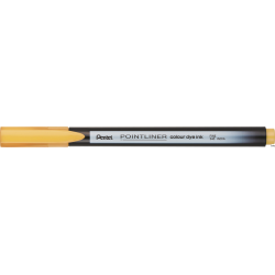 Cienkopis PENTEL Pointliner Colour ciemnożółty S40-Y z tuszem na bazie wody