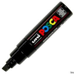 Marker Uni POSCA PC-8K czarny 8 mm do pisania i malowania po różnych powierzchniach