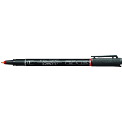 Foliopis permanentny Rystor 0.6 mm czerwony FF-6/B wodoodporny do szkła, plastiku, metalu, porcelany, folii