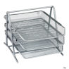 Półka na dokumenty Dotts A4 (3) siatka srebrna 350x297x275 mm