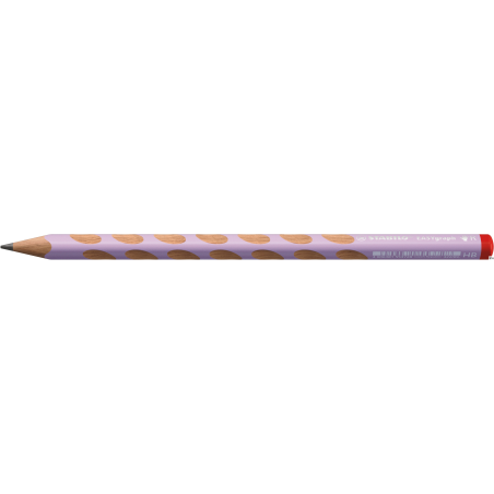 Ołówek Stabilo EASYgraph HB dla praworęcznych, lilowy pastel, ergonomiczny, trójkątny, 3,15 mm