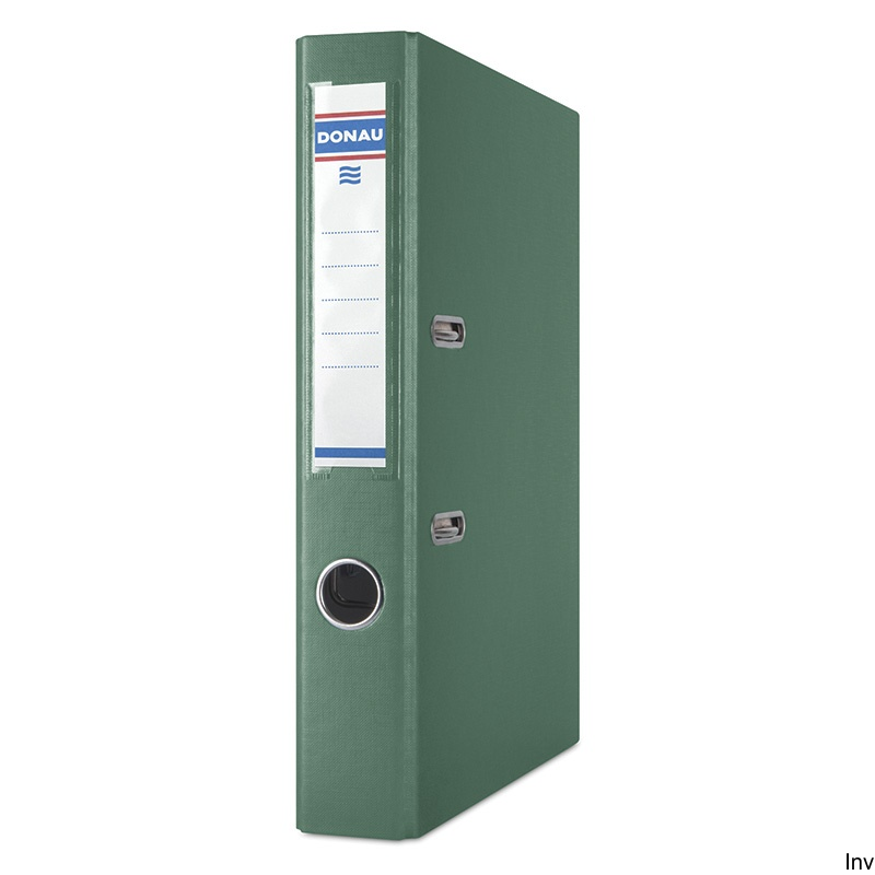Segregator A4 50mm zielony Donau 3950001-06/PL z dźwignią i ekologiczną folią polipropylenową