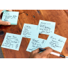 Bloczek samoprzylepny Post-It 3M Super Sticky w linie 101x101mm, 3x70 sztuk, mix kolorów paleta Miami