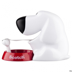 Dyspenser do taśm Scotch w kształcie pieska z taśmą Scotch Magic 19mm x 8,89m GRATIS
