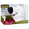 Dyspenser do taśm Scotch w kształcie pieska z taśmą Scotch Magic 19mm x 8,89m GRATIS