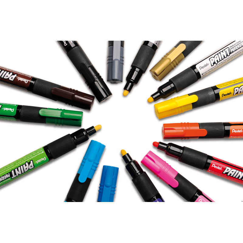 Marker olejowy błękitny 4,6 mm Pentel MMP20-S do metalu, szkła, plastiku i papieru