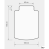 Mata pod krzesło Dotts 140x60 cm miękka ergonomiczna do podłóg twardych