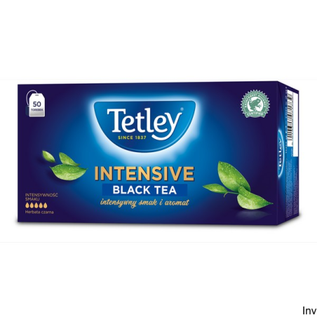 Herbata Tetley Intensive czarna 50 saszetek z zawieszką