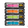 Zakładki indeksujące Post-It 3M, 12x43mm, strzałka, 96 sztuk, mix kolorów neonowy