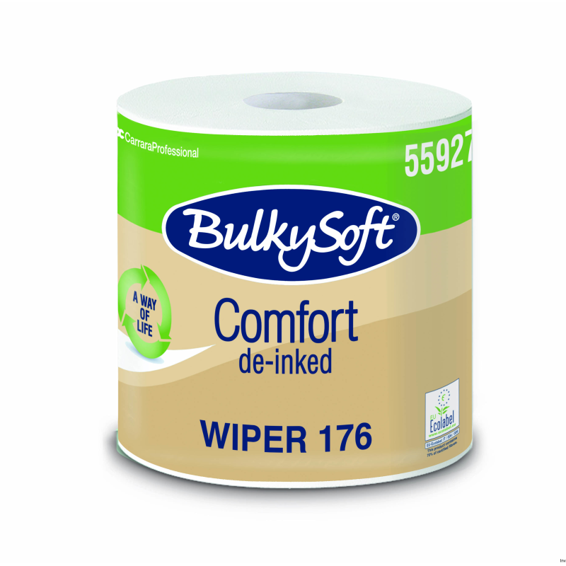 BulkySoft Comfort EKOLOGICZNE czyściwo papierowe 2 warstwowe 176 m, 800 odcinków, białe