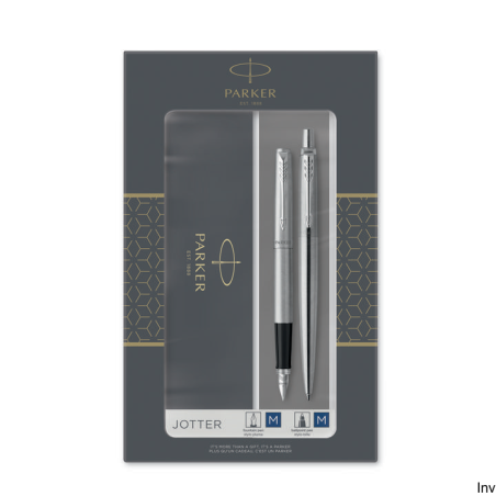 Zestaw długopis i pióro wieczne Parker Jotter Stainless Steel CT 2093258