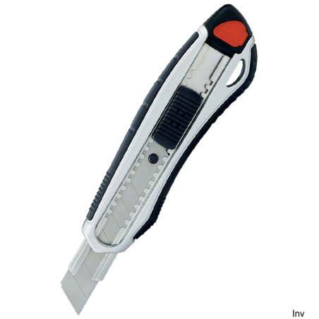 Nóż do papieru Grand GR-8100 aluminiowy 18 mm z rączką TPR, mix kolorów