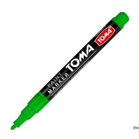 Marker olejowy Toma TO-441 zielony 1,5mm fibrowa końcówka