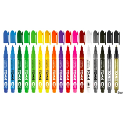 Marker olejowy Toma TO-441 zielony 1,5mm fibrowa końcówka