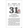 Kalendarz rodzinny zdzierak 76 x 135 mm Telegraph, 768 stron, papier gazetowy 45g, okładka kartonowa