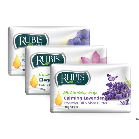 Mydło w kostce Palmolive RUBIS MIX 100g - aloes, miód-mleko, witamina A+E, antybakteryjne