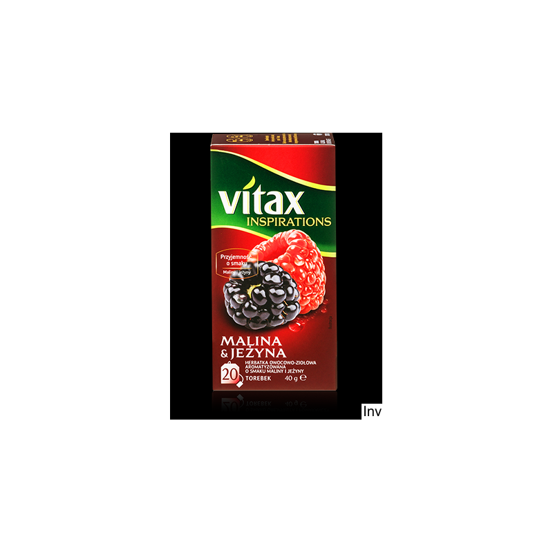 Herbata Vitax Inspirations Malina & Jeżyna 20 torebek po 2 g