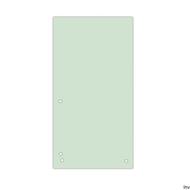 Przekładki Donau 235x105mm zielone 190gsm 100 sztuk do bindownicy