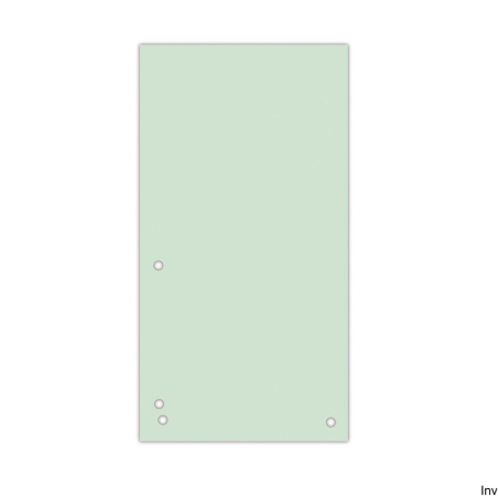 Przekładki Donau 235x105mm zielone 190gsm 100 sztuk do bindownicy