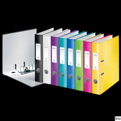 Segregator A4 50mm różowy Leitz WOW 180 z mechanizmem dźwigniowym