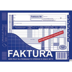 Faktura VAT netto A5 80...