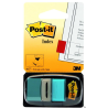 Zakładki indeksujące Post-It 3M, jaskrawoniebieskie, 25,4x43,2 mm, 50 sztuk, folia PP