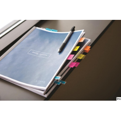 Zakładki indeksujące Post-It 3M, jaskrawoniebieskie, 25,4x43,2 mm, 50 sztuk, folia PP