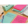 Bloczek samoprzylepny Post-It 152x102mm, 45 sztuk, niebieski, super sticky