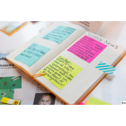 Bloczek samoprzylepny Post-It 152x102mm, 45 sztuk, niebieski, super sticky