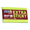 Notes samoprzylepny EXTRA STICKY 76x127 mm zielony neon 90 kartek