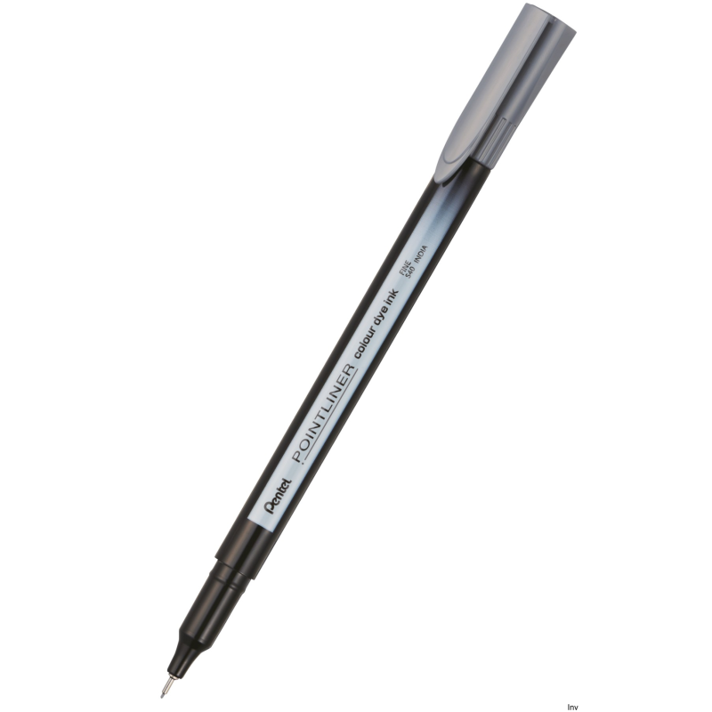 Cienkopis PENTEL Pointliner Colour S40-N, szary, tusz na bazie wody