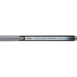 Cienkopis PENTEL Pointliner Colour S40-N, szary, tusz na bazie wody