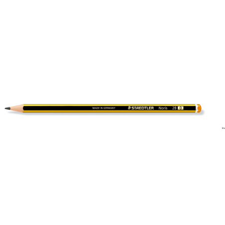 Ołówek drewniany 2B Staedtler Noris, 1 sztuka, żółto-czarna obudowa, odporny na złamania