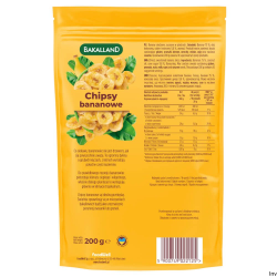 Chipsy bananowe 250g Bakalland