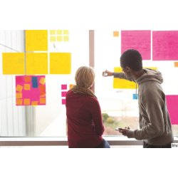 Bloczek samoprzylepny Post-It 76x76 mm fuksja, 1x90 karteczek, Super Sticky