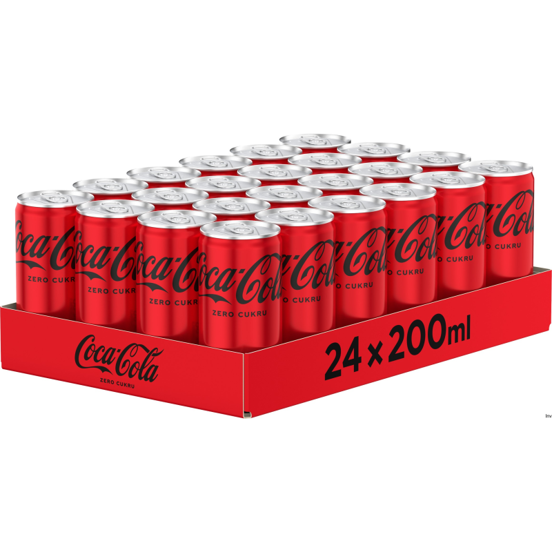 Coca-Cola Zero Napój 0.2L Puszka (24 sztuki) z kaucją