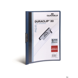Skoroszyt zaciskowy Durable Duraclip Original A4 granatowy 30 kartek