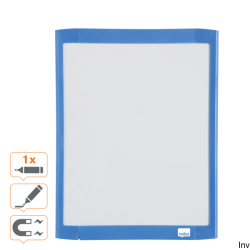 Magnetyczna tabliczka suchościeralna Nobo 216x280mm, zestaw, różne kolory