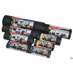Worki na śmieci domowe Office Product, mocne LDPE, 120l, 10 sztuk, czarne, 66x109 cm