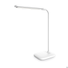 Lampka biurkowa LED Platinet PDL6728 biała, bateria 2400 mAh, regulacja jasności i kąta nachylenia, zasilanie USB 5W