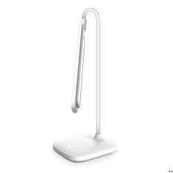 Lampka biurkowa LED Platinet PDL6728 biała, bateria 2400 mAh, regulacja jasności i kąta nachylenia, zasilanie USB 5W