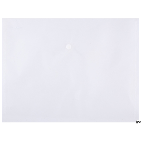 Teczka kopertowa przezroczysta A4 Donau 180µm z zatrzaskiem, wymiary 332x236mm