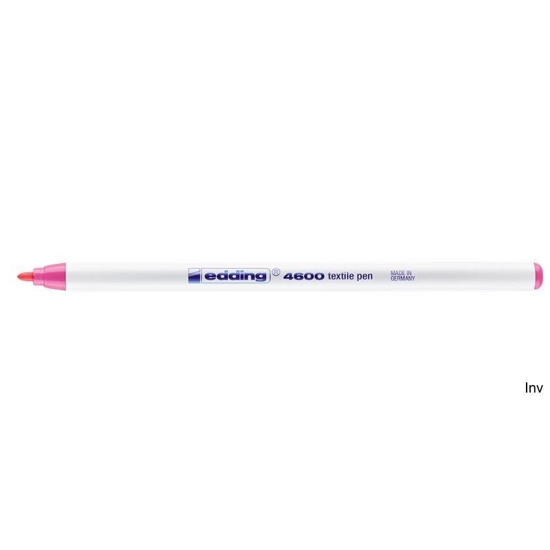 Edding marker do tkanin różowy 1 mm okrągła końcówka 4600/009/R