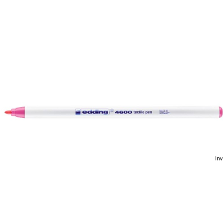 Edding marker do tkanin różowy 1 mm okrągła końcówka 4600/009/R