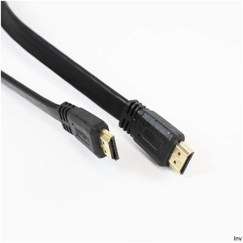 Kabel HDMI Omega 3m v.1.4 Flat 4K z kanałem Ethernet i Audio Return Channel czarny