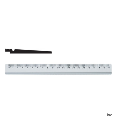 Linijka aluminiowa 20 cm Grand GR-119-20 do biura, szkoły i domu